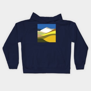 Colorful Salt Desert Mountains Kids Hoodie